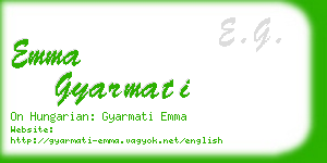 emma gyarmati business card